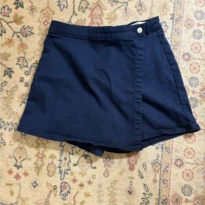 Navy Women's Wrap Skort large